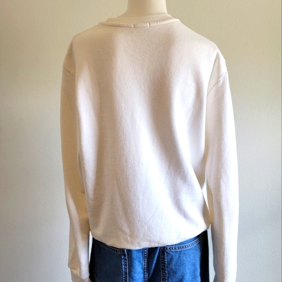 Winter White Red Girls Are The Future Cotton Sweatshirt Sz XL - Picture 3 of 9